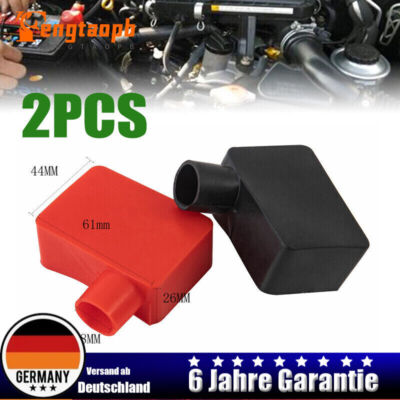 2PCS Batterie Polabdeckung Pol Schutzkappe Kappen + Plus - Minus Abdeckung Satz