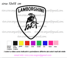 ADESIVO STICKERS AUTO TRATTORI MACCHINE AGRICOLE EPOCA E COLLEZIONE LAMBORGHINI