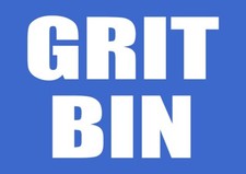 Grit Bin External Grade Sign Notice Sticker Decal Health & Safety Business Home