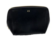 Mark and Graham CS mono Black $49 Fillmore Vegan Leather Pouch Foil Debossed 18
