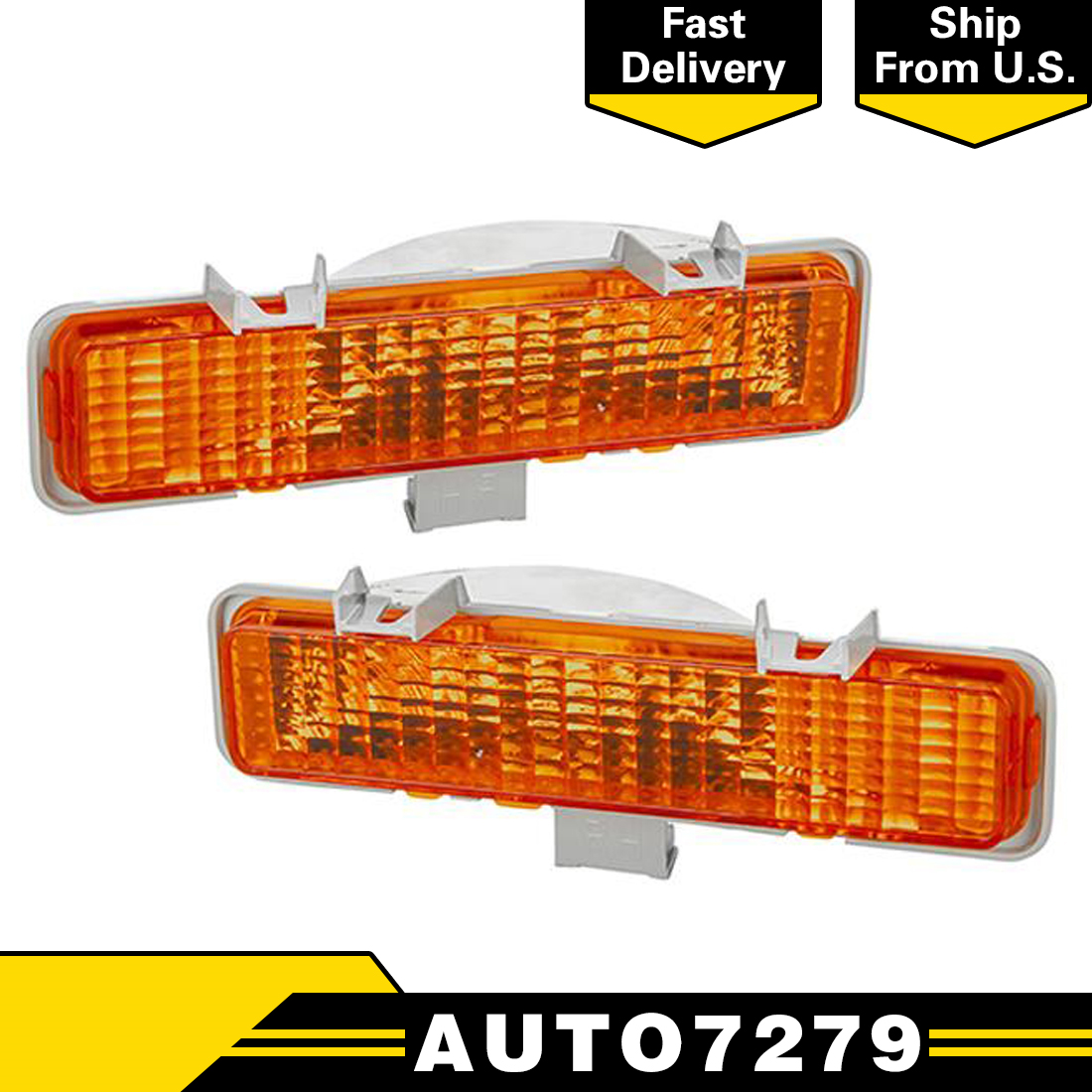 TYC 2X Turn Signal/Parking Light Lamp Assy Front Left&Right For 82