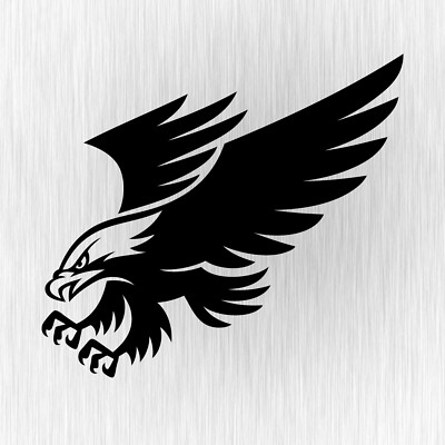 Fliegender Adler Flying Eagle Bird Schwarz Auto Vinyl Decal Sticker Aufkleber