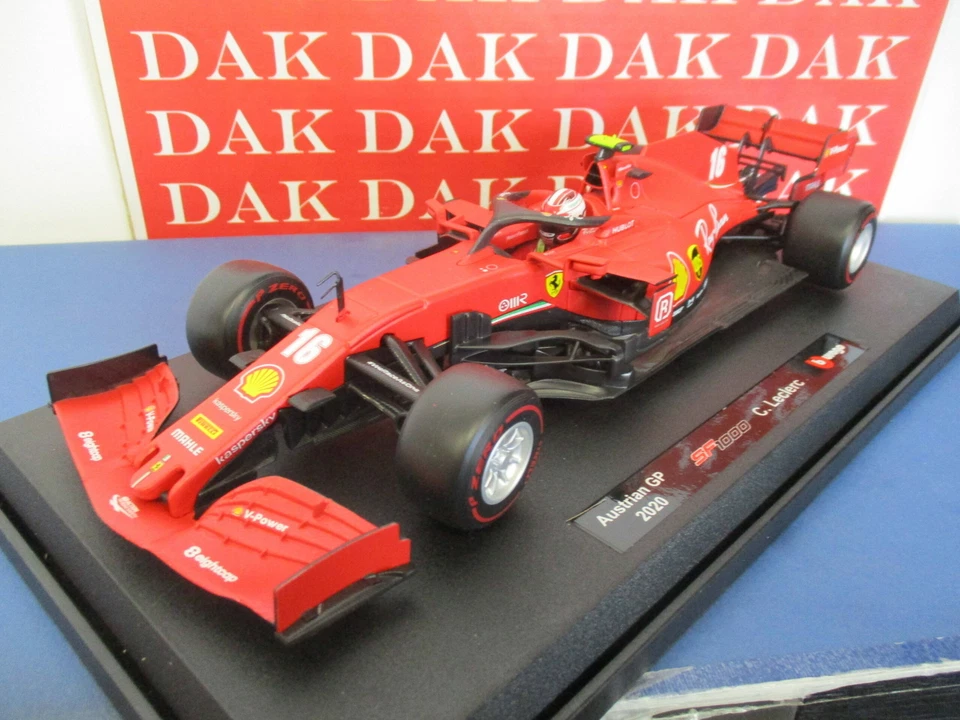 Die cast 1/18 modellino Auto F1 Ferrari SF1000 Austrian GP 2020 C. LeClerc - Immagine 2 di 4