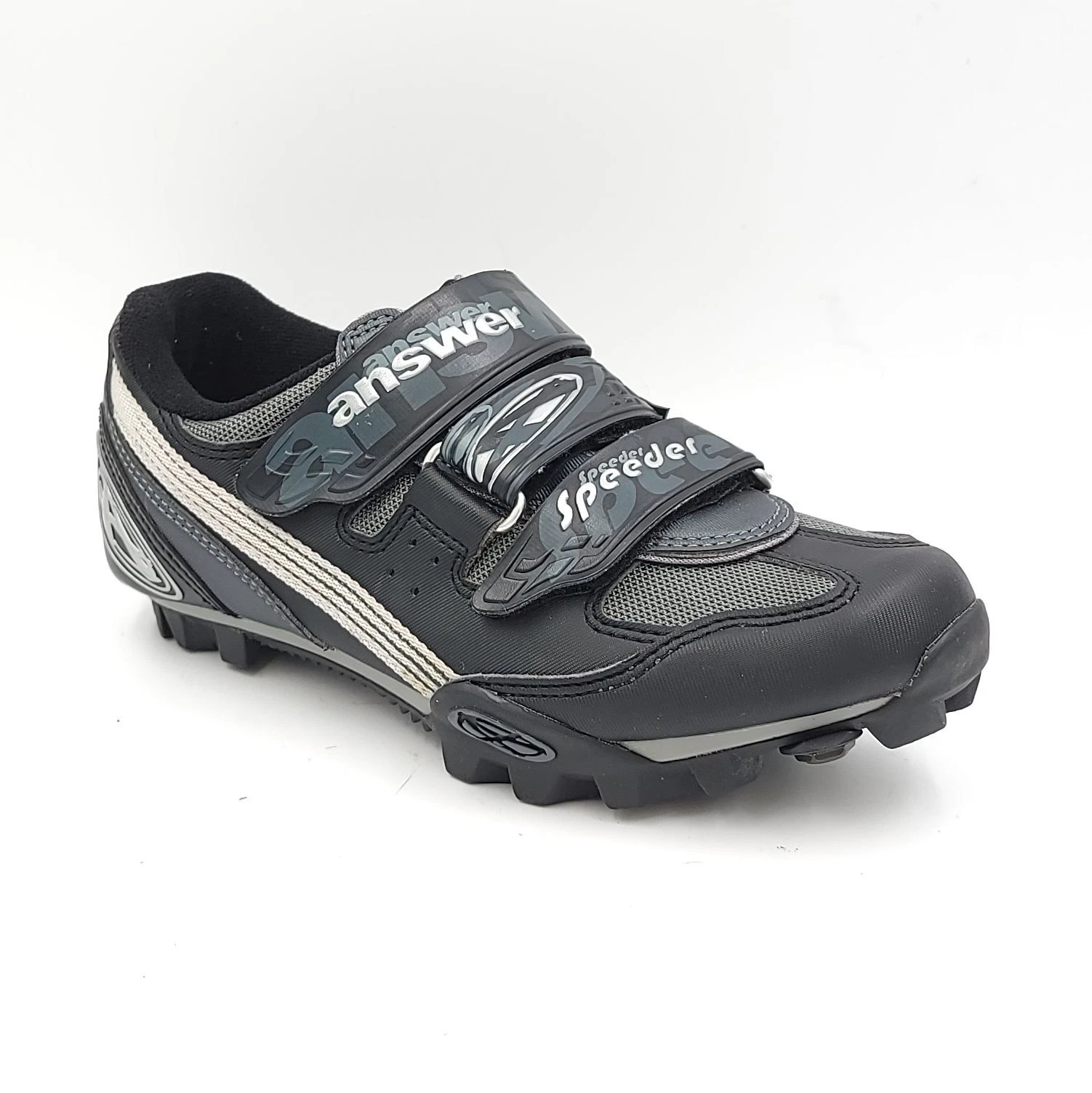 Scarpe da ciclismo Answer By Reebok da uomo Speeder taglia US 6 5 in pelle nera
