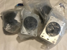 Eagle 1258 Black Flush Receptacle 50A 125/250V 3P 4W - Set of 4