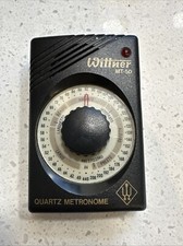 Wittner MT-50 Quartz Metronome - Works Great - W/ battery - Loud Ping Or Silent