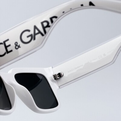 D&G Men Sunglasses White Dark Grey Square DG6184 331287 NEW  display picture 1