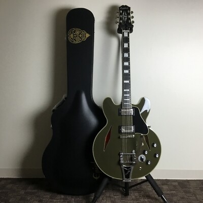 Epiphone Ubukata ES-355 Ver.02 Olive Drab Shinichi Ogata Signature