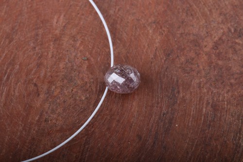 0.51Ct Natural Pink Loose Briolette Shape Diamond 4.40MM Drilled Diamond DB127 - Picture 4 of 9