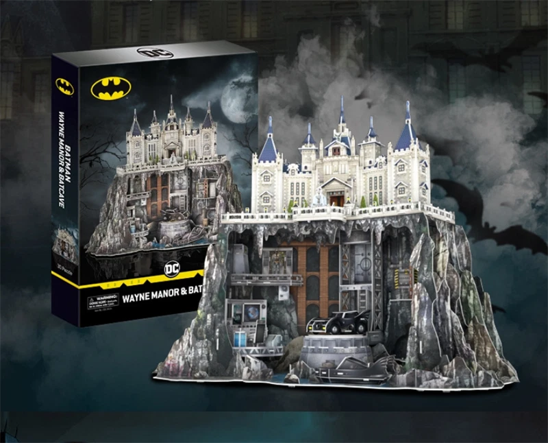 Cubicfun 3D Paper Puzzle DC Batman Wayne Manor 187pcs Paper Collection Model Toy - Image 3 of 4