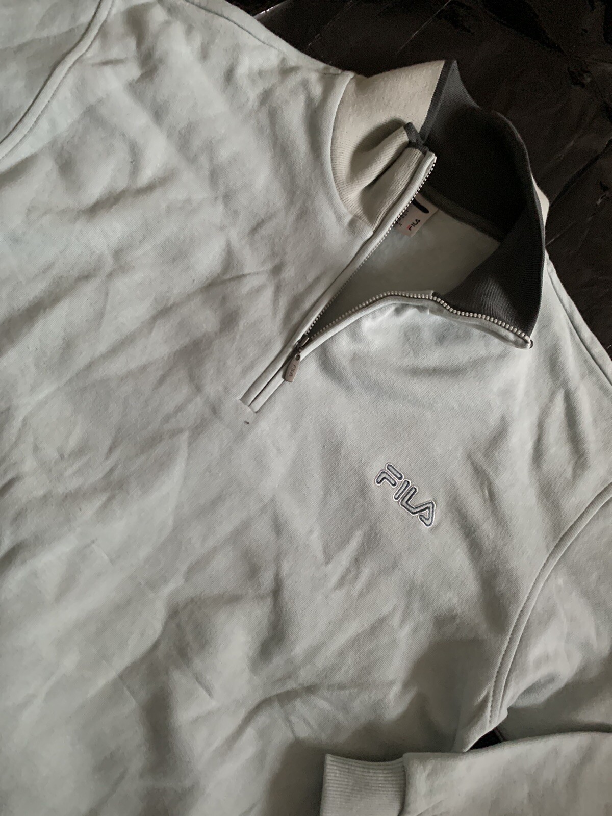 Pullover Fila taglia M retrò vintage felpa con cappuccio pullover Fila