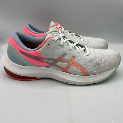 Asics Womens Gel Pulse 13 (1012B035) White Blazing Coral Running Shoes Size 10