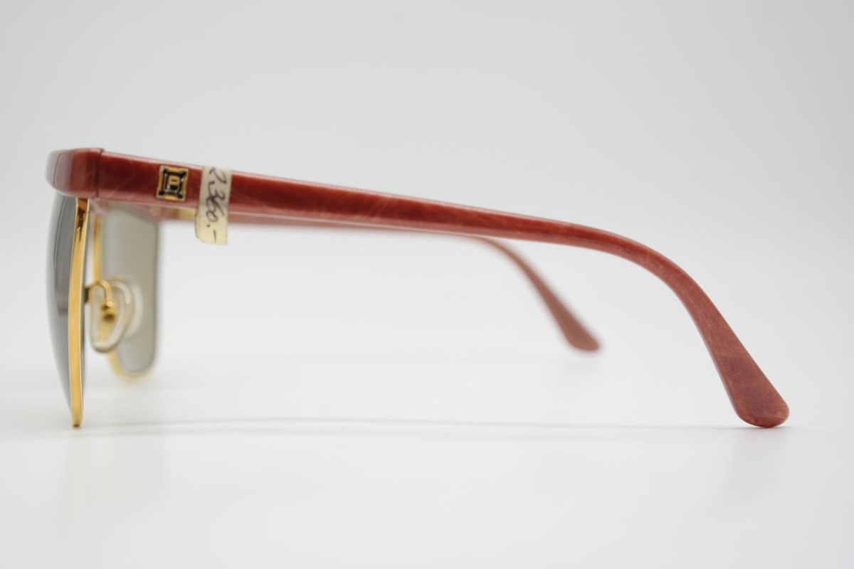Vintage Sunglasses Laura Biagiotti P 36 Red Brown Gold Oval | eBay