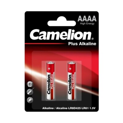 2x Piccolo AAAA LR61 E96 L8 1,5Volt Alkaline-Plus-Batterie 2er-Blister Camelion