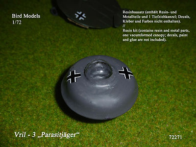 Vril - 3 ''Parasite Hunter'' 1/72 Bird Models Resin Kit / Resin Kit