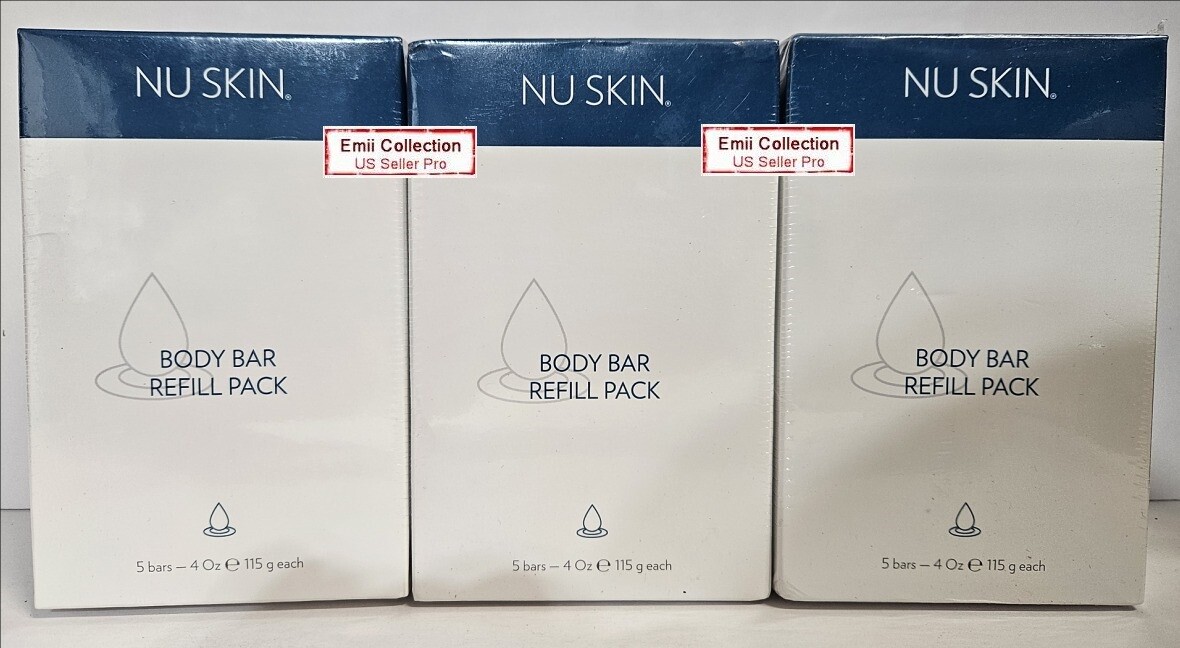Nu Skin Nuskin Body Bar Refill Pack Soap Free 4 oz (5 Bars) Box