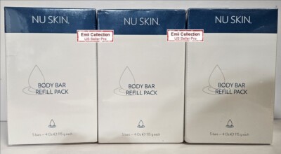 NU SKIN BODY BAR REFILL PACK 5個入り Nu Skin Nuskin Body Bar Refill Pack Soap Free 4 oz (5 Bars) Box