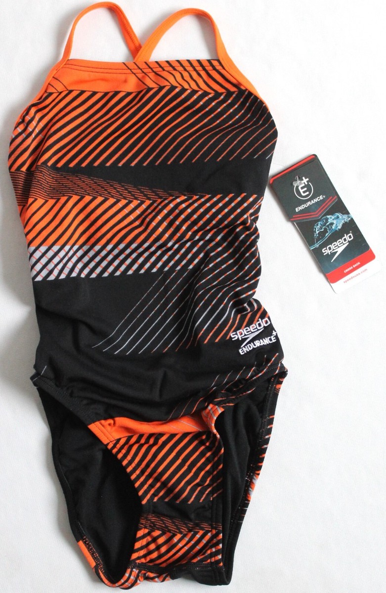 Speedo Size 20 Girls Swimsuit One Piece Endurance+ Cross Back