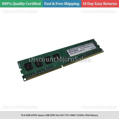 Apacer 2GB DDR3 Non ECC PC3-10600 1333Mhz 1Rx8