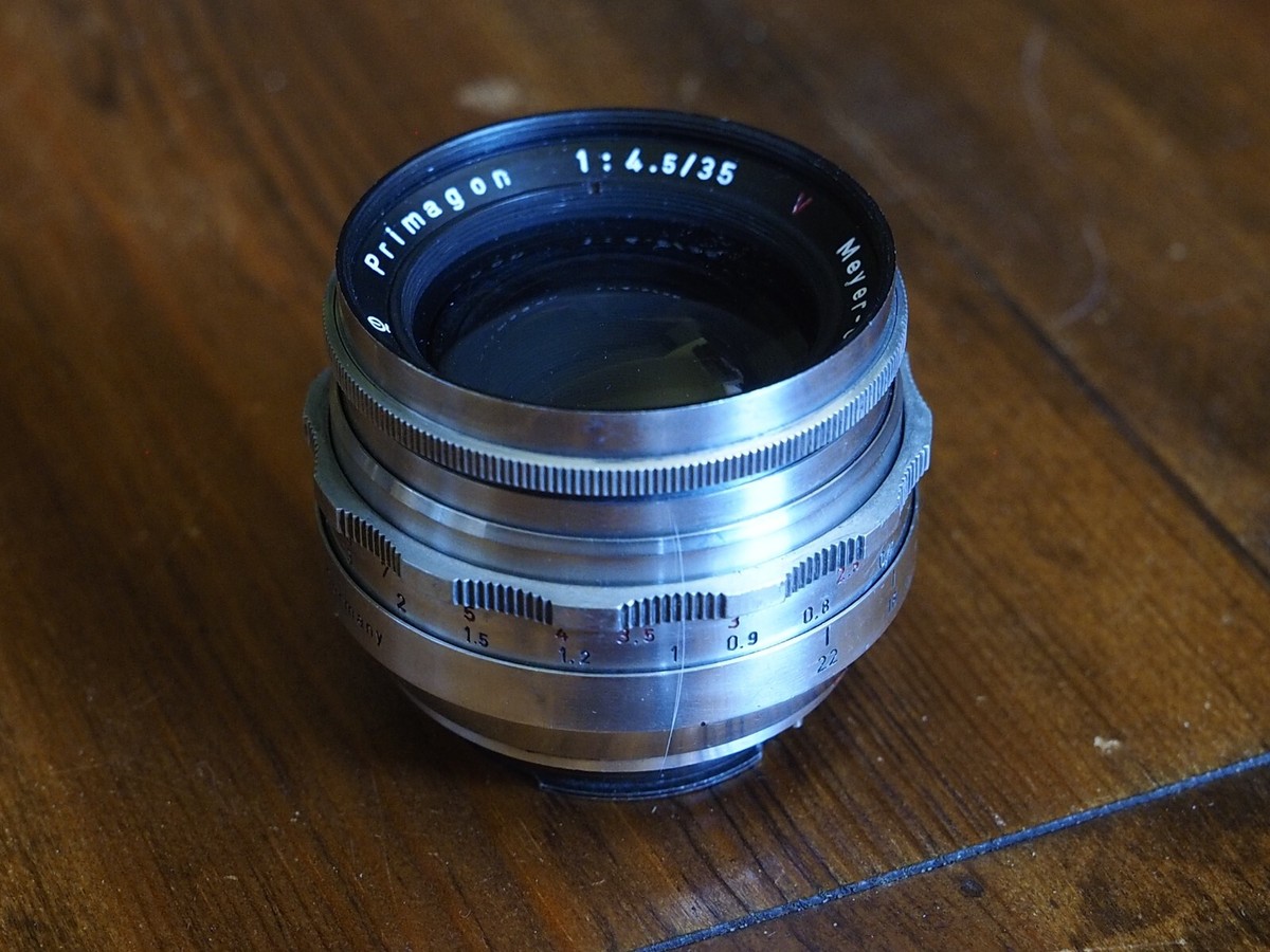 Excellent Meyer Optik Primagon F4.5 35 mm exa/exakta mount