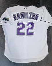 JOSH HAMILTON Russell Athletic AUTHENTIC TAMPA BAY DEVIL RAYS Jersey 52 Rangers