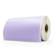 Lavender Zebra LV-LD-R2AQ5J 4" x 2" Mobile Printer Labels