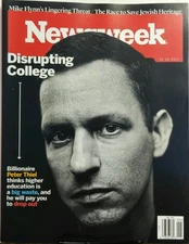 Newsweek March 3 2017 Peter Thiel Disrupting College Education FREE SHIPPING sb