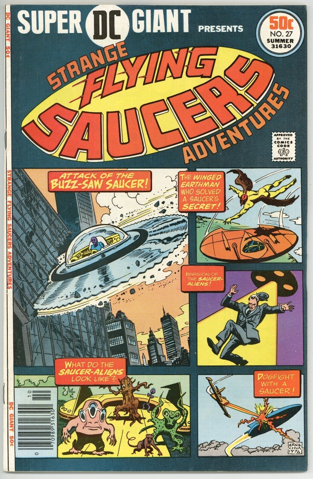 Super DC Giant Presents Strange Flying Saucers #27 VG/F (DC 1976)
