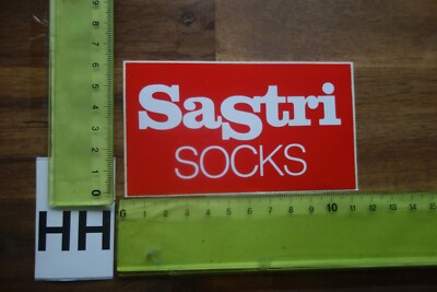 Alter Aufkleber ModeHaus Kleidung Mode Sporthaus Fashion Socken Socks SASTRI