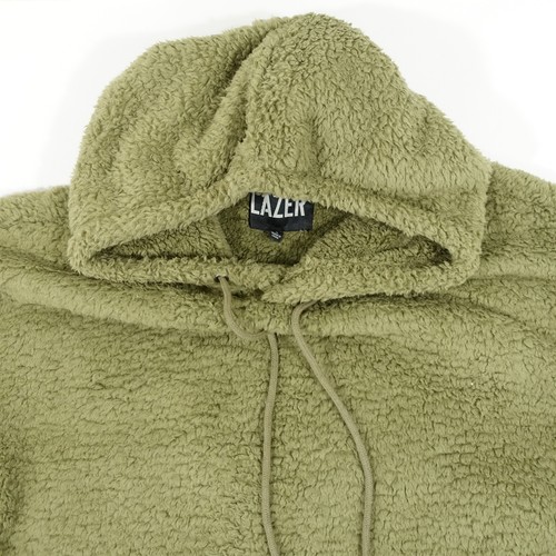 LAZER GREEN LARGE HOODIE SHERPA FLEECE 