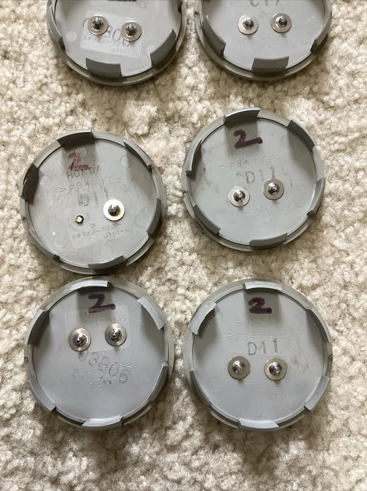 ACURA ILX MDX TL RDX RL TSX ZDX 2005-2017 TAPAS CENTRALES PLATEADAS 2-3/4 OD P#44742 Foto 4 de 4