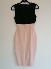 Zara, Midi Dress, size XS, Black and Pink, Bodycon
