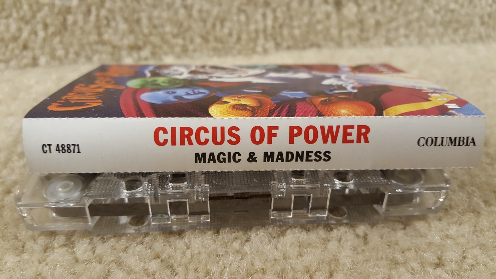 Vintage 1993 Cassette Tape Circus Of Power Magic & Madness Columbia