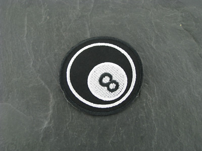 Patches Aufbügler Aufnäher 8 BALL Rockabilly Old school