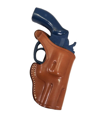 Leather Holster- S&W J Frame 2.25  Revolvers, also HAMMERLESS Models (#7234 BRN)