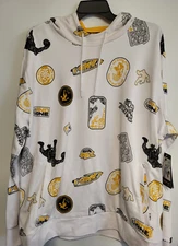 Mens 2XL And1 Fadeaway Pullover Hoodie Size XXL New White And 1 Basketball