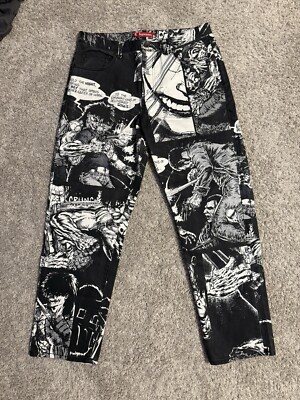 Supreme X The Crow Jeans Size 34 Waist Pants Very Hard To Find 