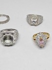 Lot of 8 Vintage Some Gemstone Some Designer Rings Seven 925 — photo 10