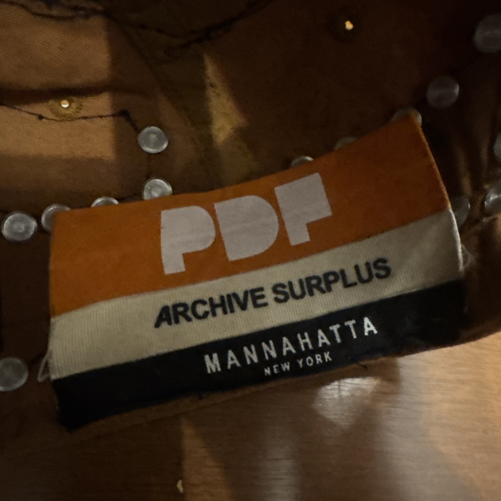 Manhatta Reconstructed Adjustable Button And Patc… - image 9