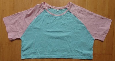 Barcode Berlin Crop Top Alva skyblue/pink  Gr.XL Neuware ohne Verkausetikett