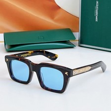 Jacques Marie Mage QUENTIN Sunglasses Havana/Blue 50-22-149mm With Case New