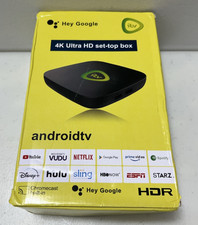 Android TV itv 4K Ultra HD set-top box HDR Chromecast Built-In NEW OPEN BOX