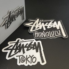 Lot of 2 - Stussy Honolulu Hawaii and Tokyo Japan Sticker Pack