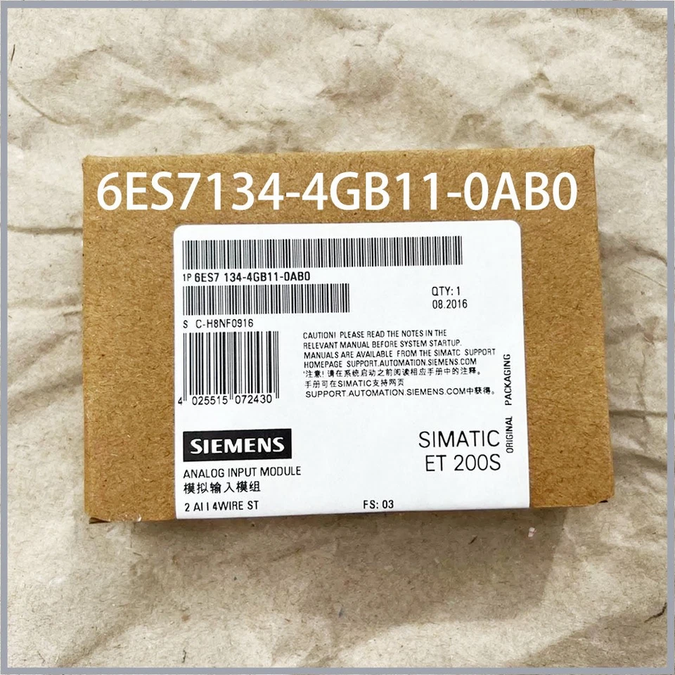 SIEMENS Brand new Analog input module 6ES7 134-4GB11-0AB0 24V DC PLC module - Image 2 of 3