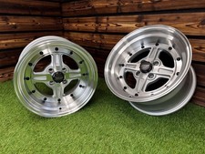 4x R15 4x100 Work Equip 01 Style Silver Polished Wheels Fits Honda Mazda Vw