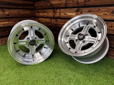 4X R15'' 4x100 Work Equip 01 Style Silver Polished Wheels: Fits Honda, Mazda, VW
