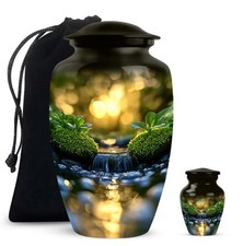 Nature Urn 10Inch  3Inch for Ashes Decorative Cremation Memorial Keepsake Urns