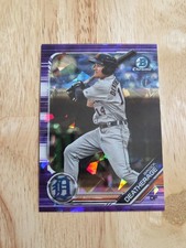 2019 Bowman Chrome BROCK DEATHERAGE Purple Sapphire Refractor /10 #BDC-5 SSP