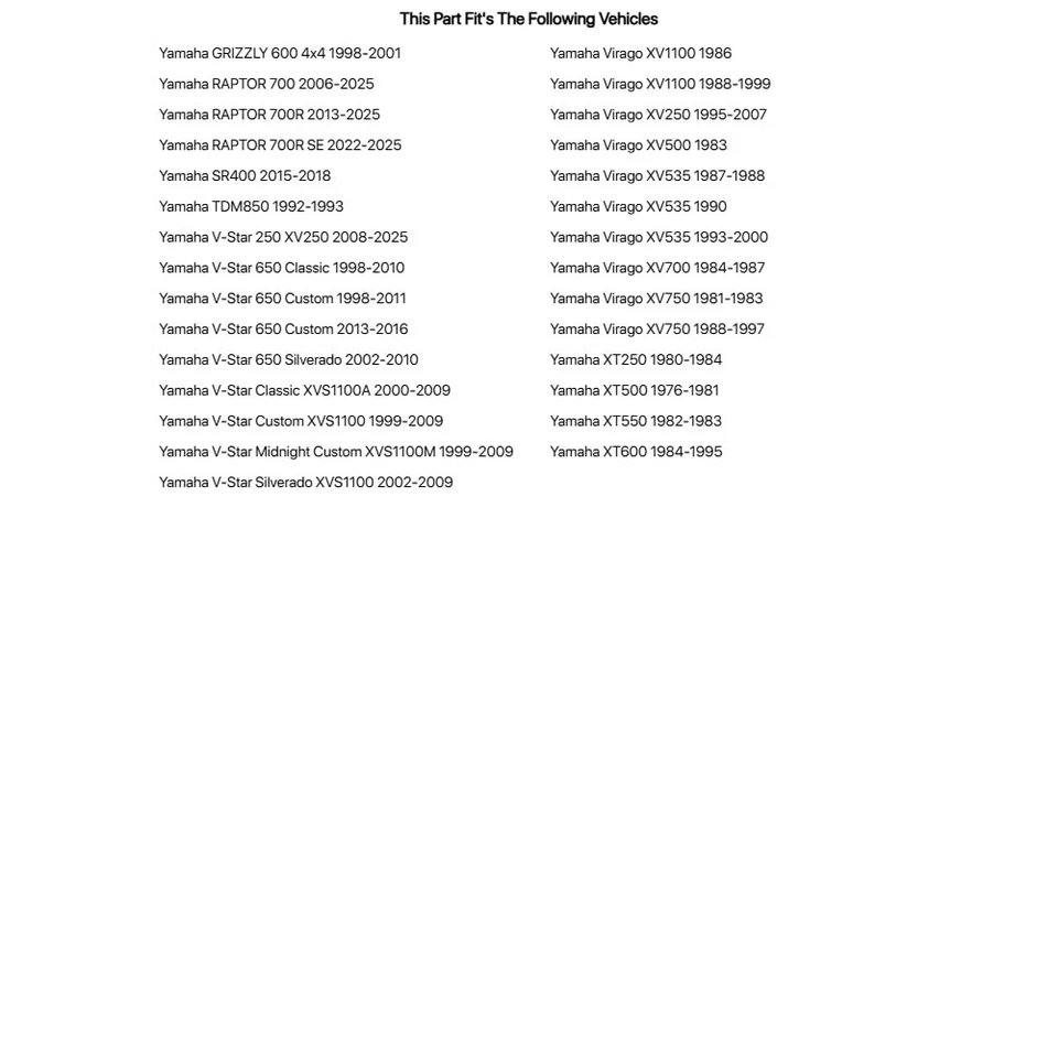 Filtro de aceite Tusk First Line individual para Yamaha SR400 2015-2018 Foto 2 de 4