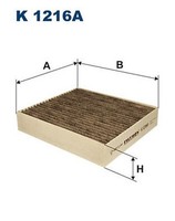 Filtron K 1216A Filter, Innenluft FüR Mitsubishi, Smart